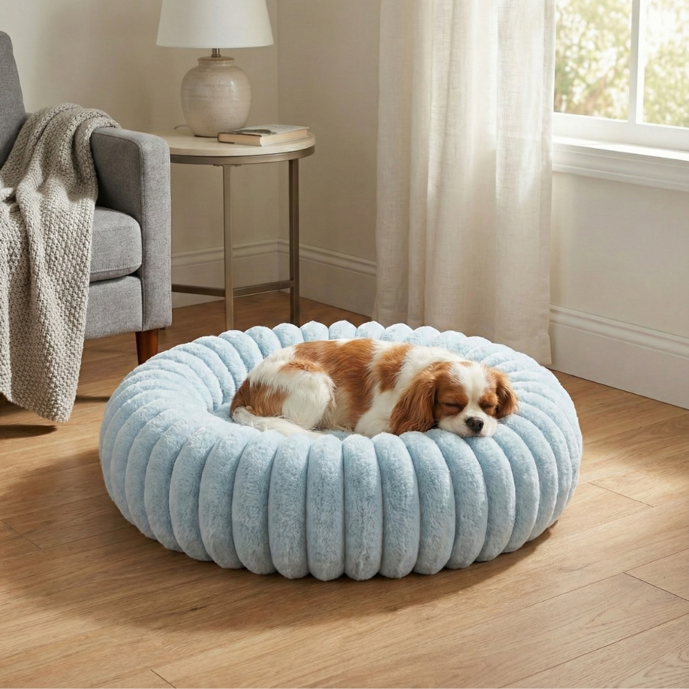 Blue Cloud Dog Bed