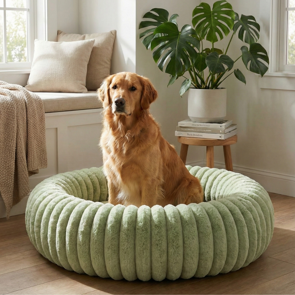 Green Cloud Dog Bed