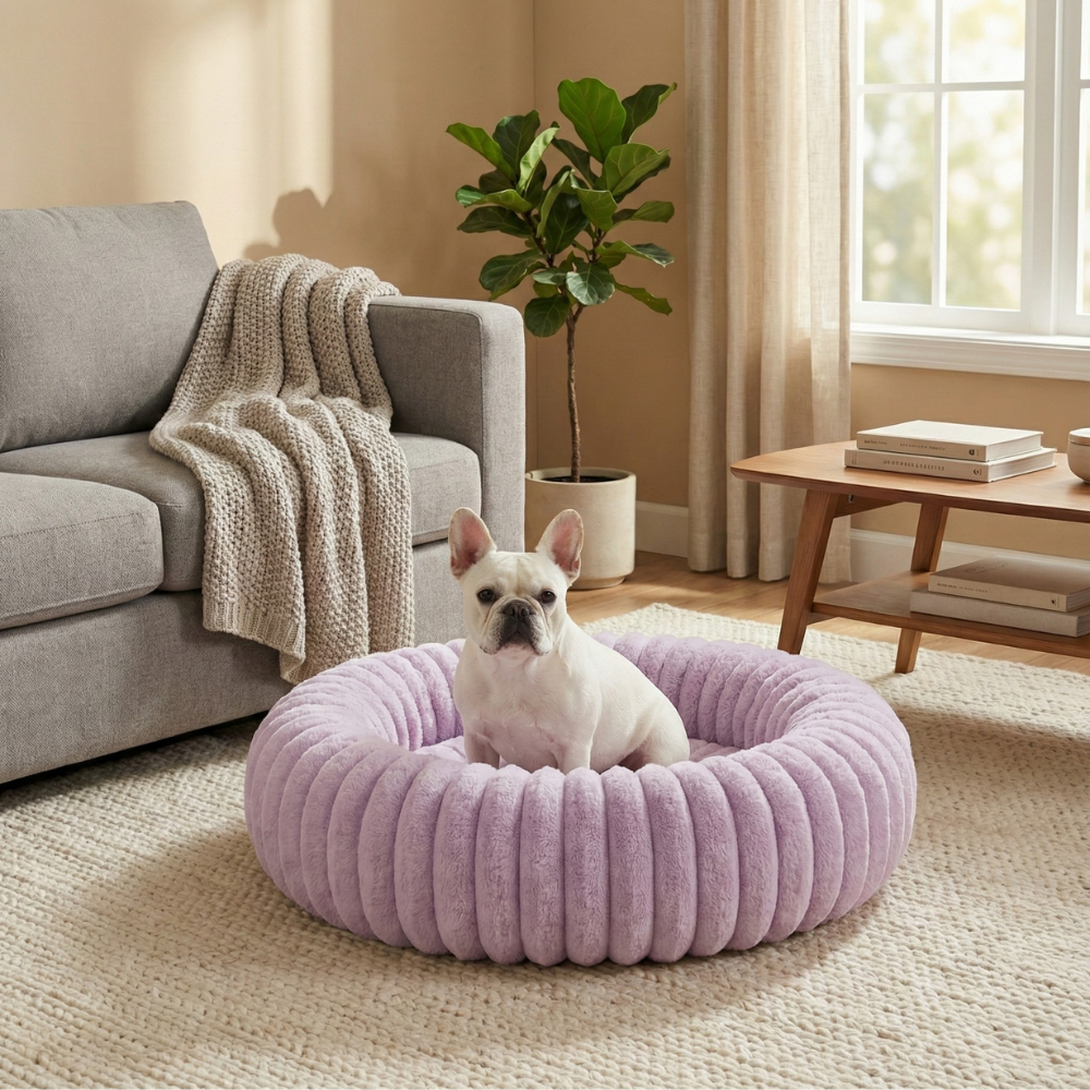 Purple Cloud Dog Bed
