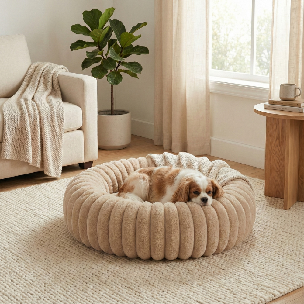 Light Brown Cloud Dog Bed