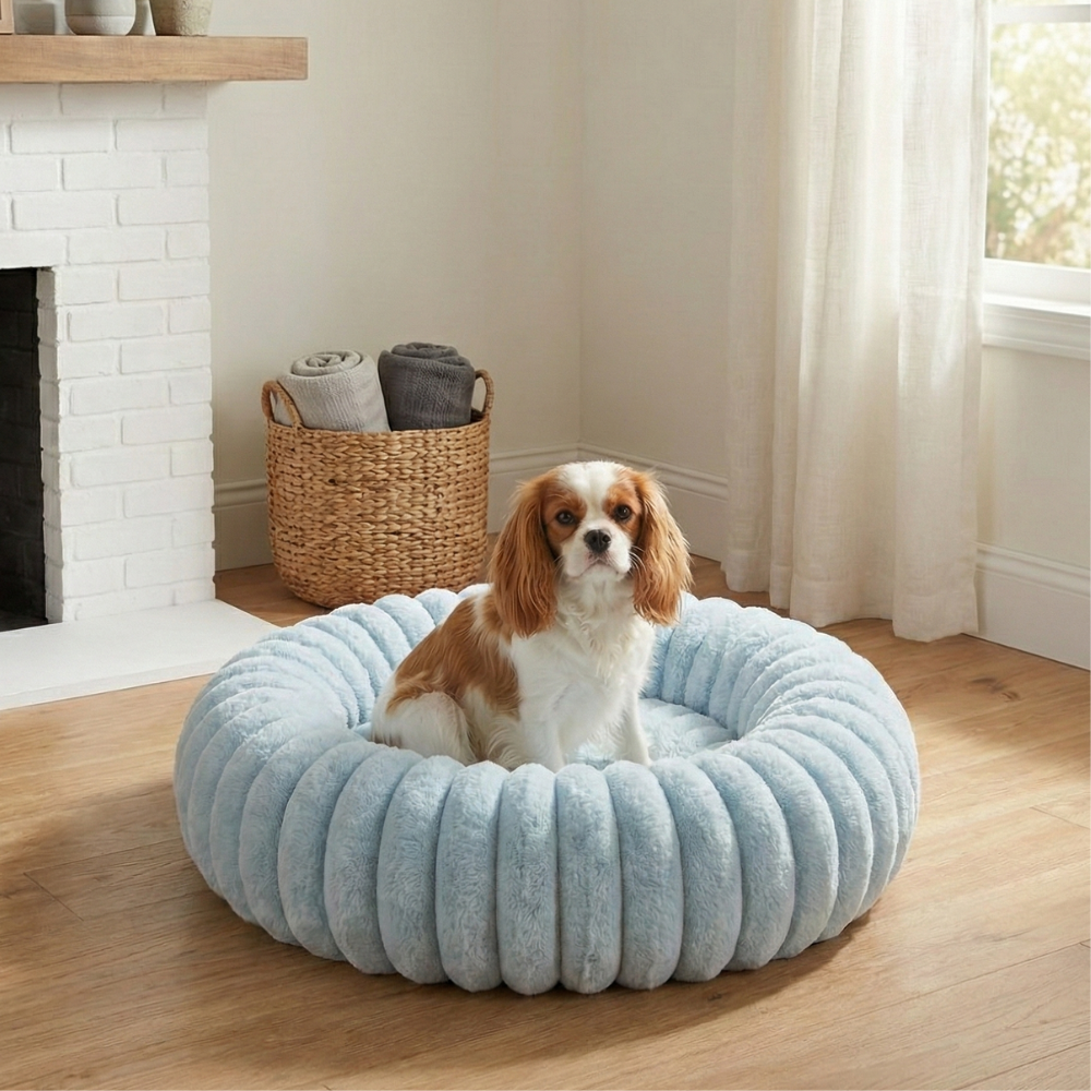 Blue Cloud Dog Bed