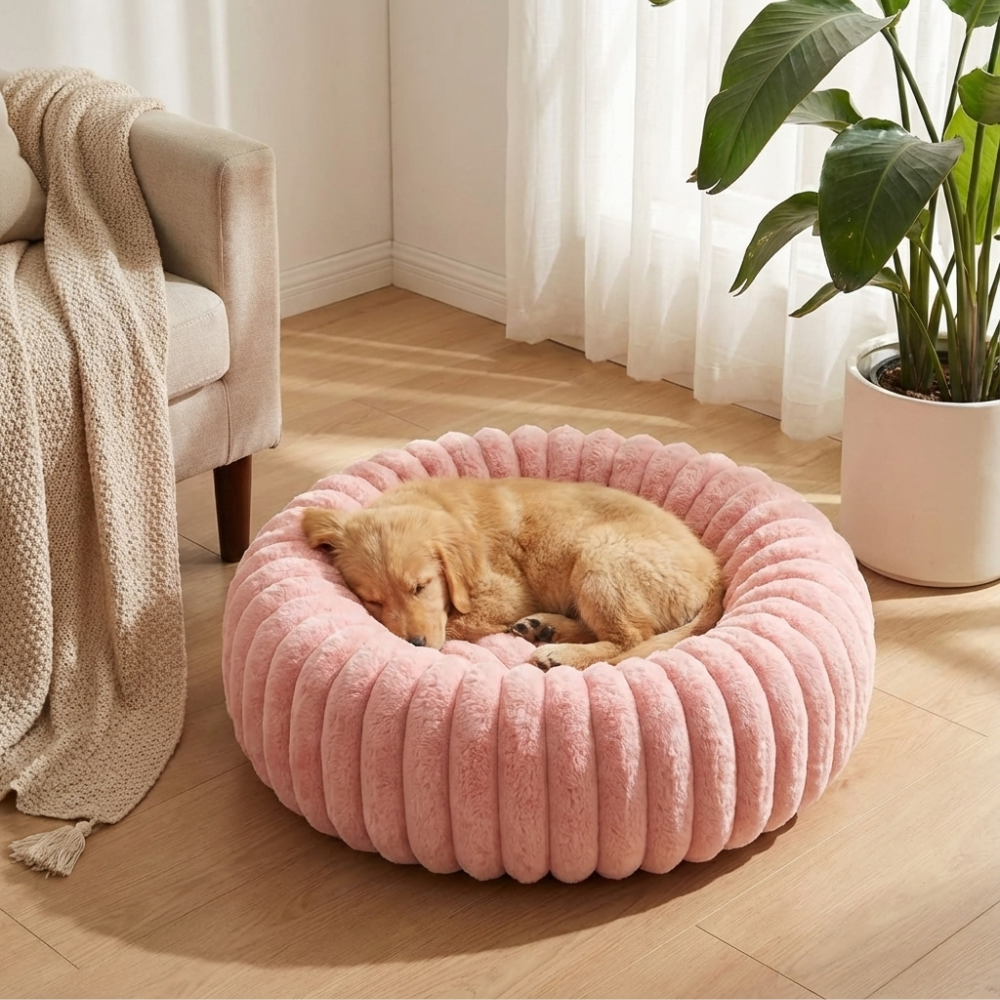 Pink Cloud Dog Bed