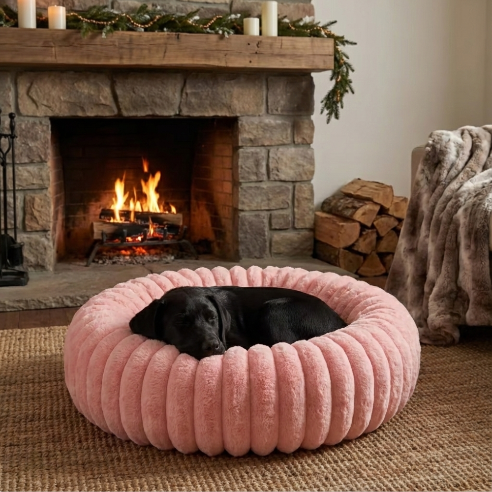 Pink Cloud Dog Bed