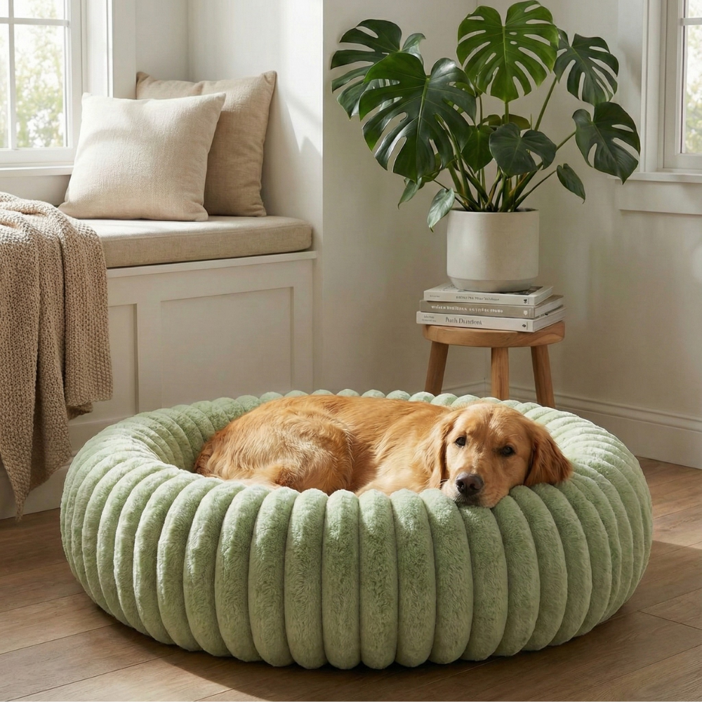 Green Cloud Dog Bed